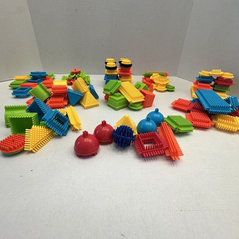 PicassoTiles Bristle Lock 3D Building Set 99 PCS STEM Blocks Gently Used